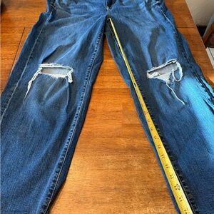 Torrid Perfect Wide-Leg Mid-Rise Vintage Stretch Distressed Jeans Size 14
